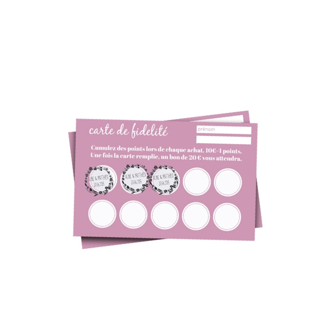 Carte de visite Coins Arrondis